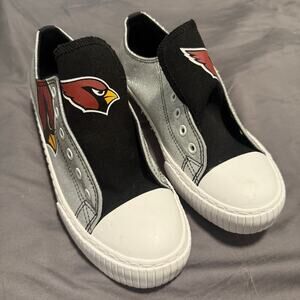 NEW* Cardinals Women's Glitter Low Top Canvas Shoe Sz 10 FOCO